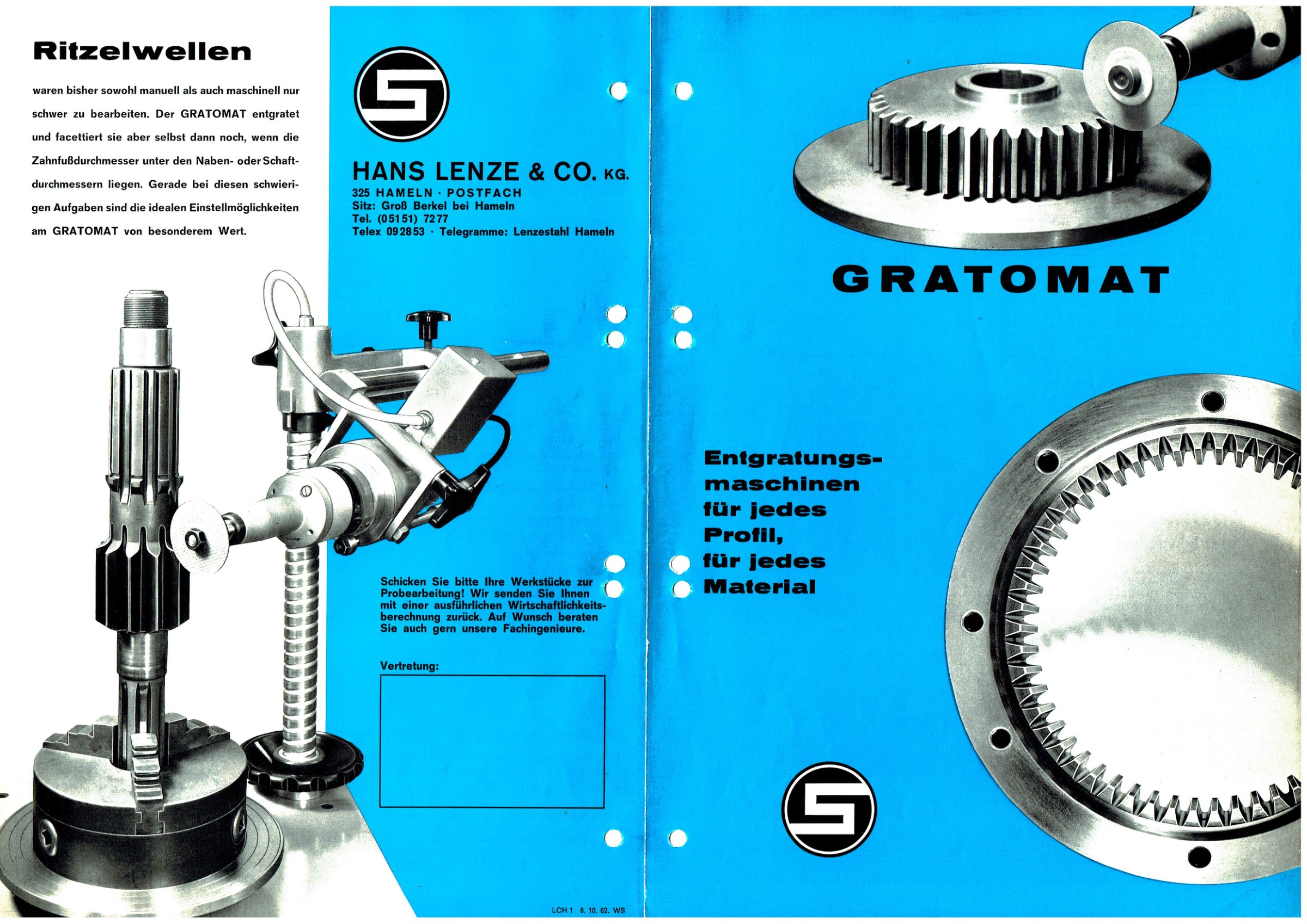 Originalprospekt von 1962 · 4 Seiten